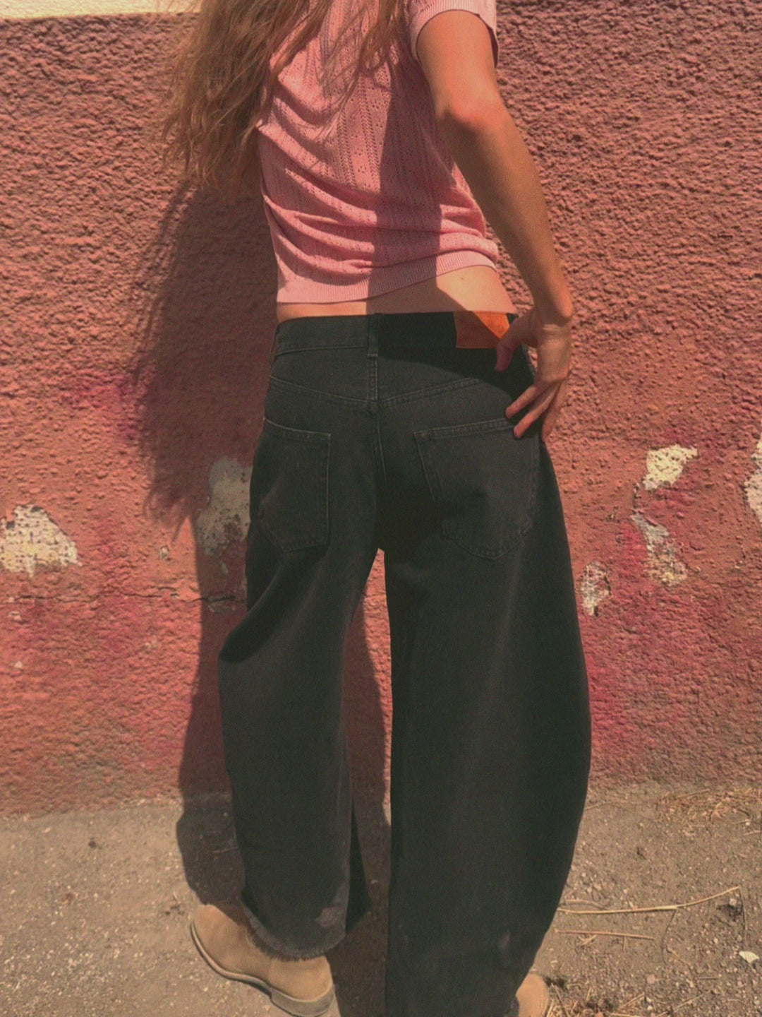 Modelshot / Black Denim / Detail
